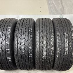 Set 4 Tires 255 70 17 General Grabber Hts Like New 
