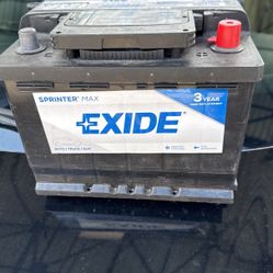 650 Cca Car Battery New EXIDE 3 Yr Warranty With  Receipt