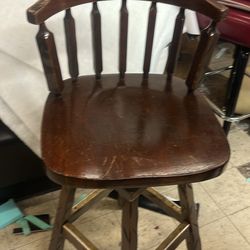 Barstool Wooden heavy