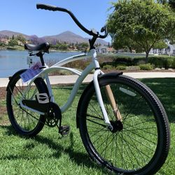 New Stormtrooper Matte White 😎 Men’s Beach Cruiser Bike Bicycle Standard Adult Size 26” Tires Father’s Day
