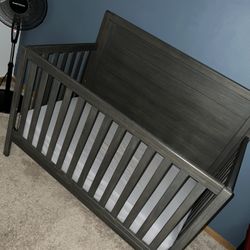 Delta Rustic Gray  Convertible Crib 