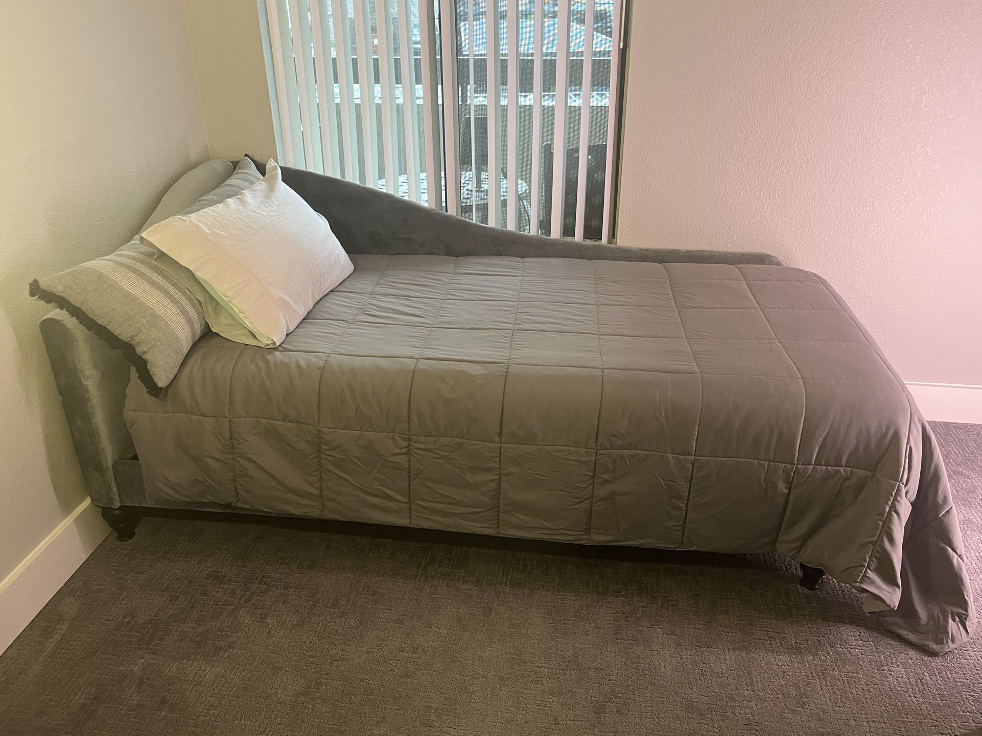 Corner Twin Bed Frame + Mattress