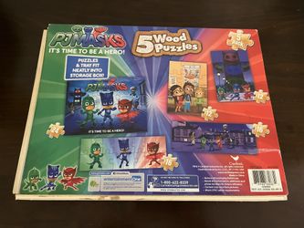 PJ Masks 5-Pack Wood Puzzles