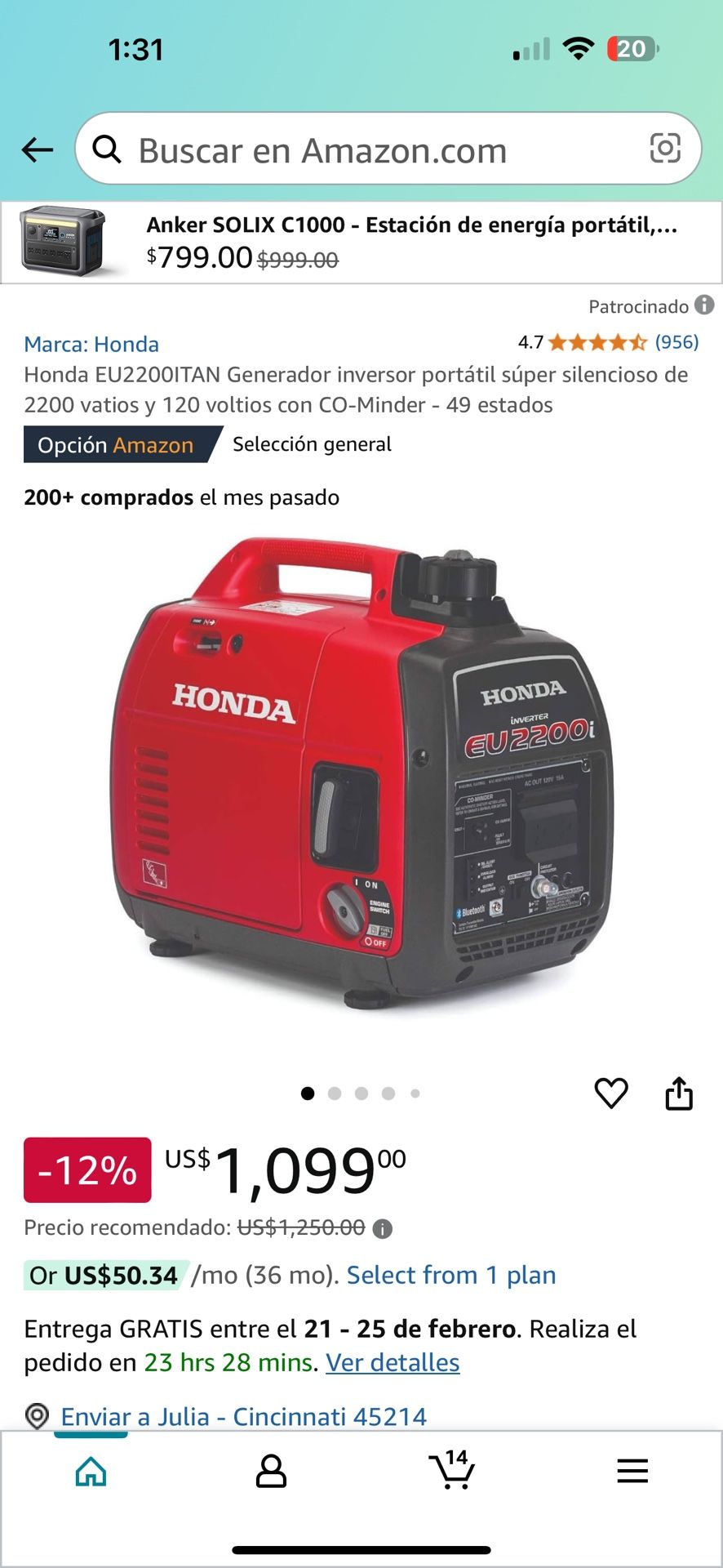 Honda Generador
