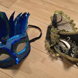 🎭 For Sale: 2 Masquerade Masks – $20 (Rochester Pickup)  