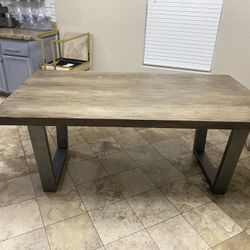 Solid Modern Kitchen Table 