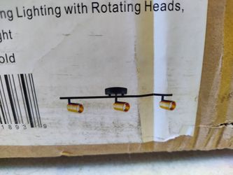Vidalite led track light fixture in black and gold