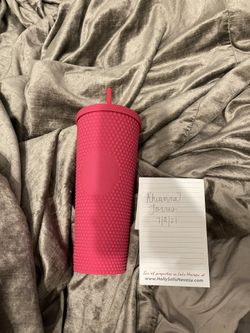 ruby pink Starbucks Tumbler