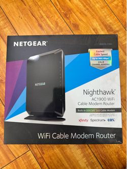 Cable modem wifi router nighthawk