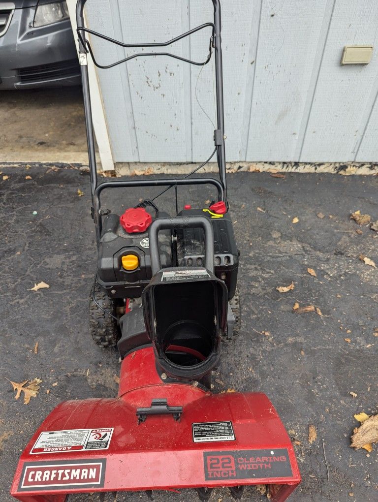 22 Inch Craftsman Snow Blower