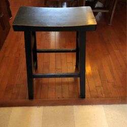 Two (2) Black Stools 15.00 Each