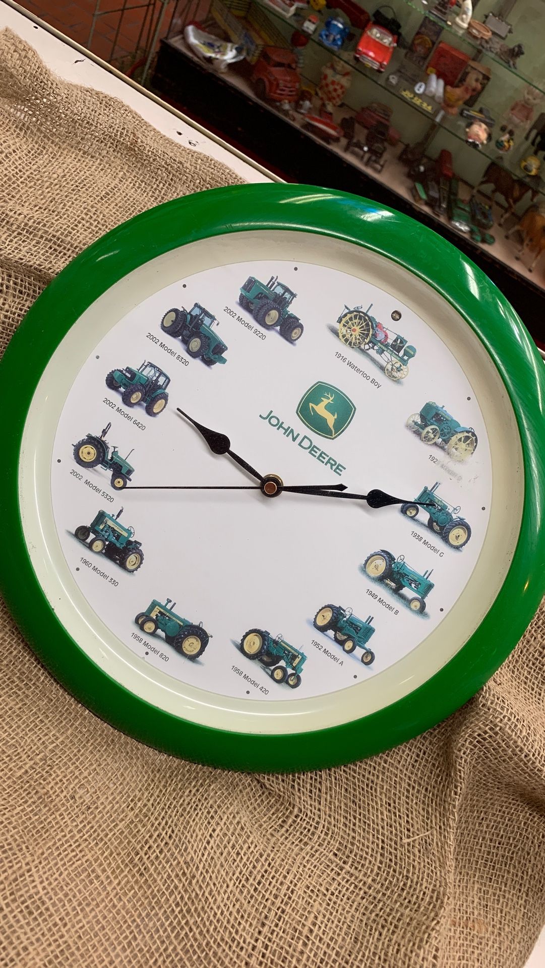 John Deere Farming Tractor Clock Mancabe Garage Farm