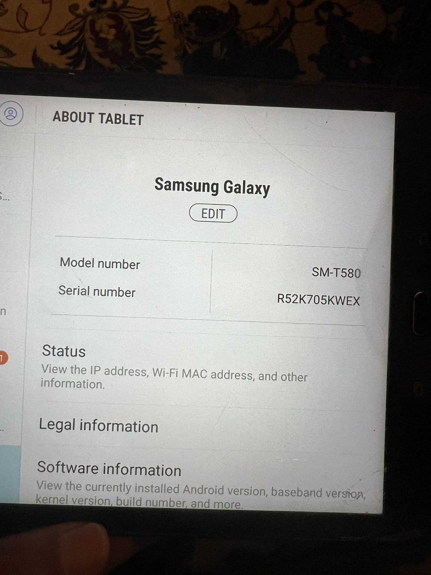 Samsung Galaxy Tablet Lightly Used Like New $90 OBO