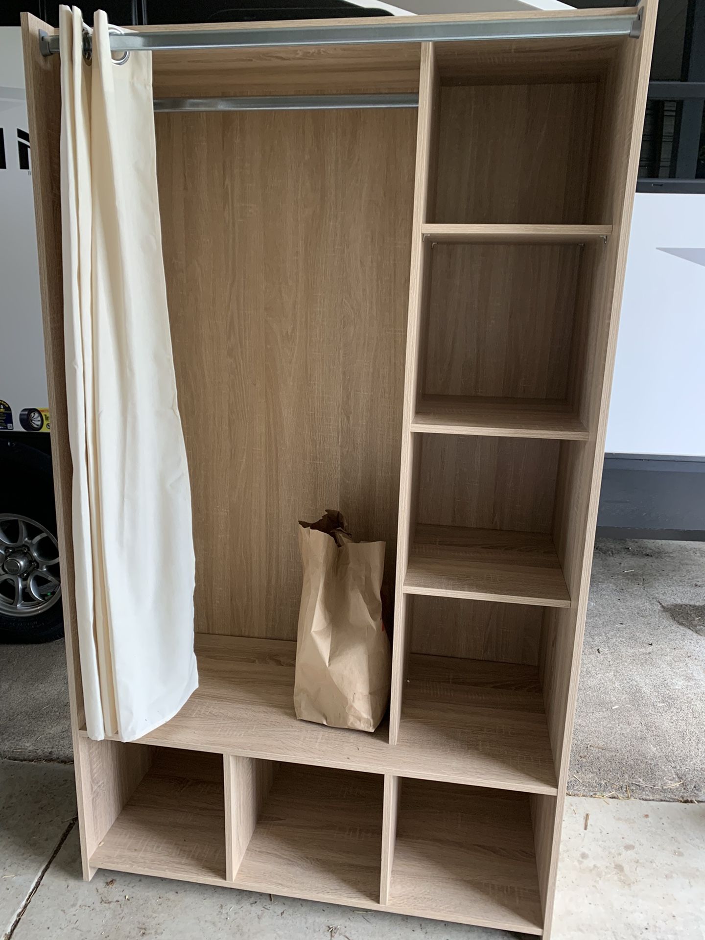 Freestanding Closet/Clothes Wardrobe And Shelves/ Storage 