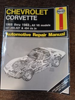 Haynes Chevrolet Corvette Repair Manual 1968–1982