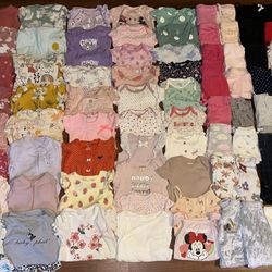 Sz 0/3M Babygirl Bundle 78PCS