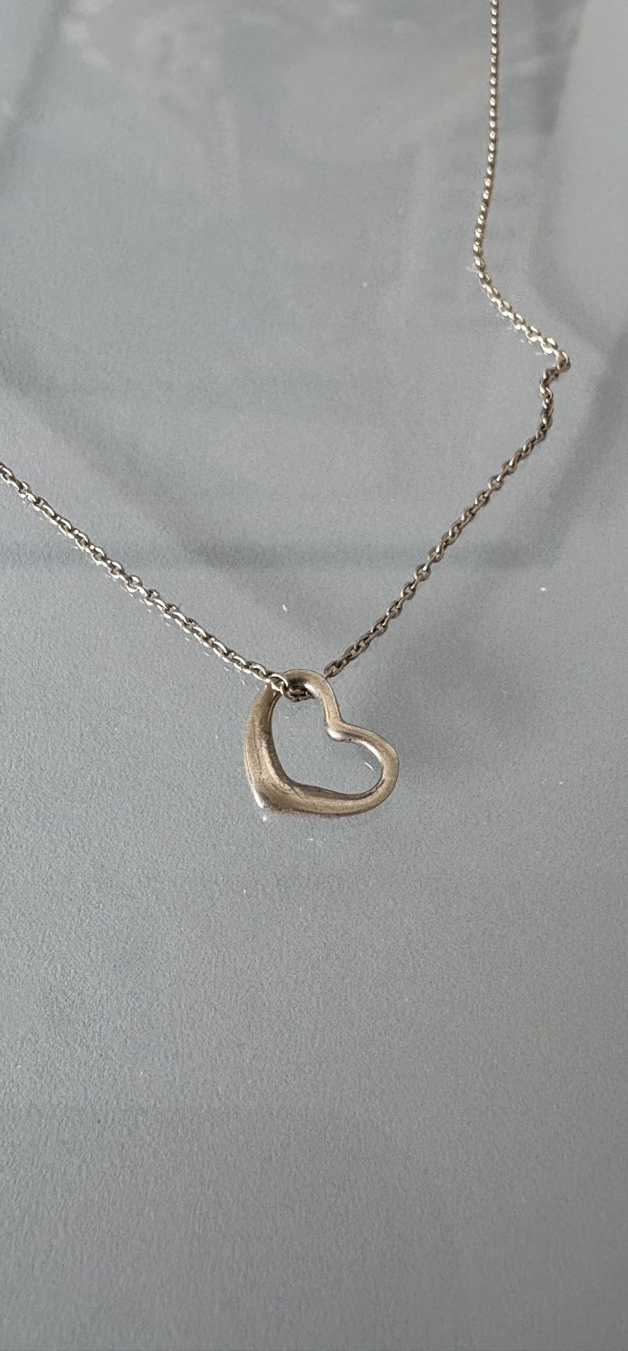 Tiffany & Co. Heart Elegant Silver Pendant Necklace