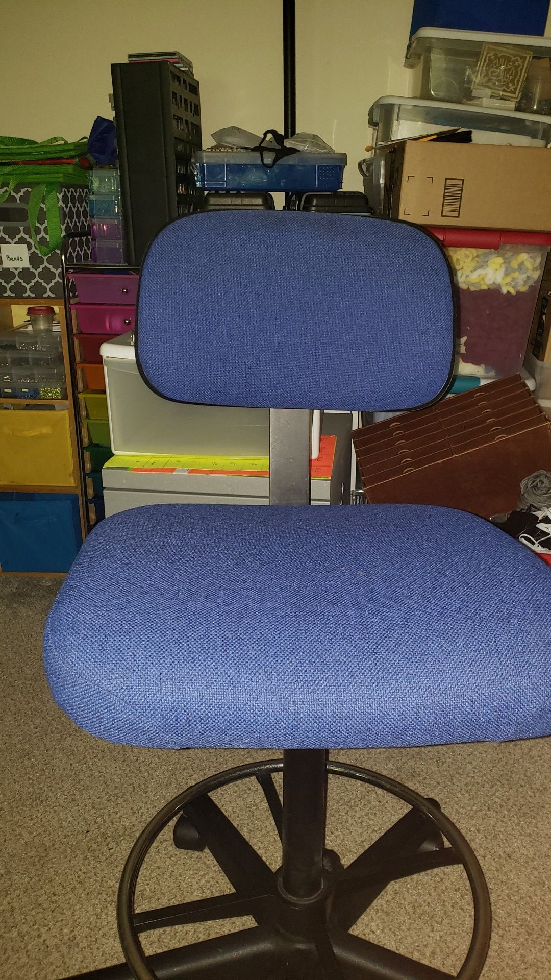 Blue office chair