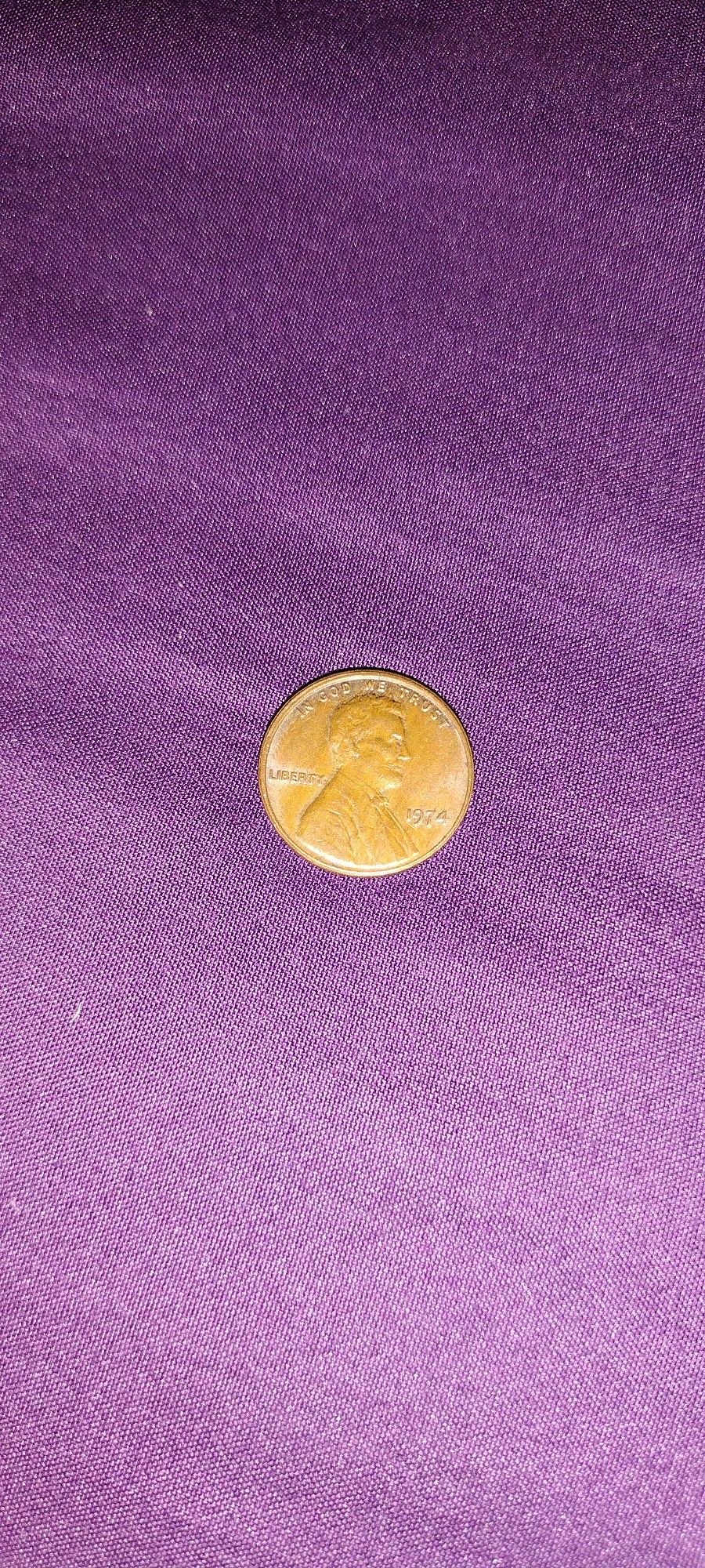 Old 1974 Penny 