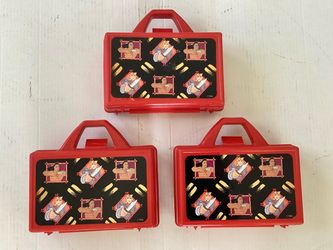 3 Vtg. 1995 Disney Lunch Boxes Storage Containers Pencil Holders etc Pocahontas Movie