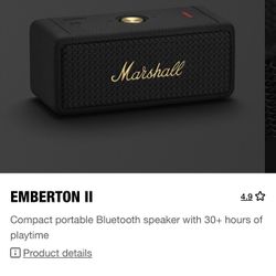 Marshall Portable Speaker 