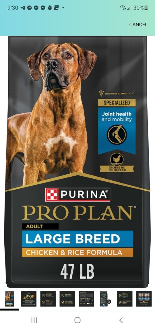 BRAND NEW..Purina Pro Plan High Protein, Digestive Health Large Breed Dog Food Dry, Chicken 