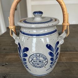 Westereald Pottery Heinz 57 Covered Crock with Handle Limited Edition