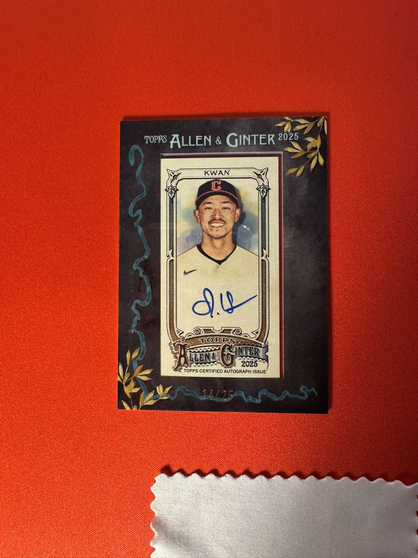 2025 Allen & Ginter - Steven Kwan /25 #MA-SKW Autograph