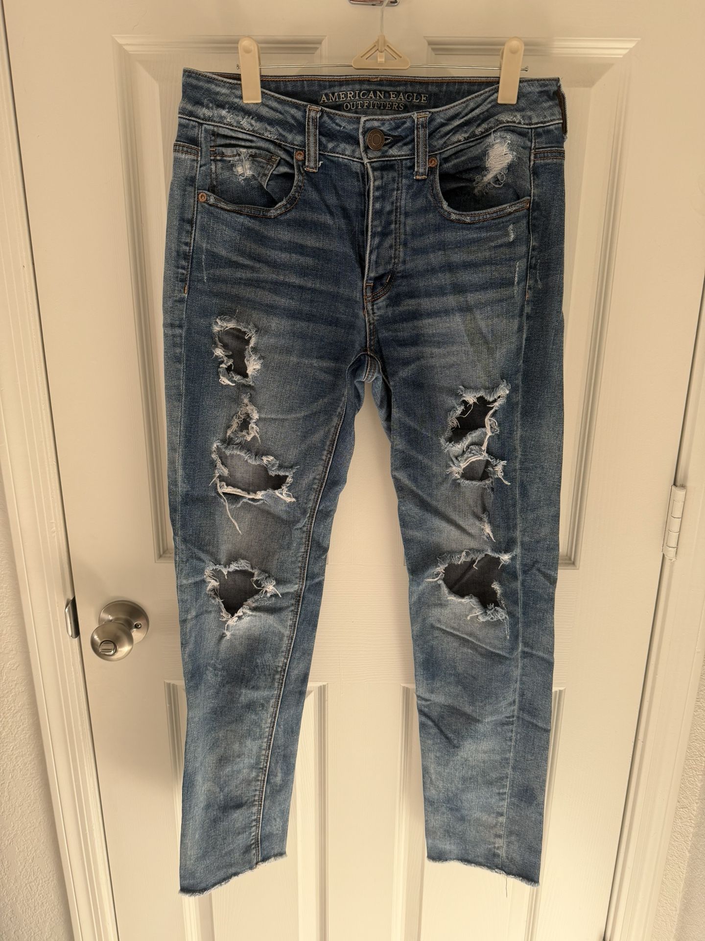 American Eagle Outfitters Light Blue Stretch Jeans