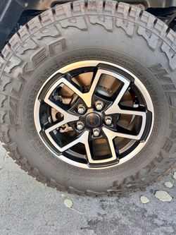 Tires and wheels. Brand new! 285 x 17. Falken Wildpeak A/T  5x5 bolt pattern (5x127). Fits jeep’s and another vehicle vehicles. Perfect for on and off