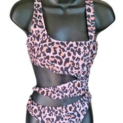 Shein One Piece swimwear Polyester Spandex Multicolor Size S