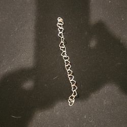 Cute silver heart bracelet