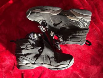 Retro Jordan 8 chrome size 6 black and silver