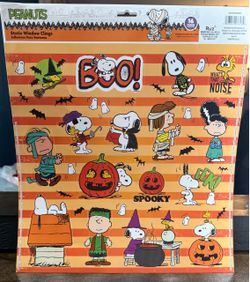 Peanuts Static Window Clings 🎃