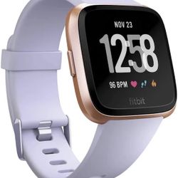 Fitbit - Versa Smartwatch - Periwinkle/Rose Gold 