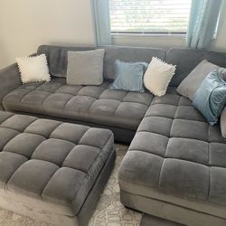 Grey Sectional Couch
