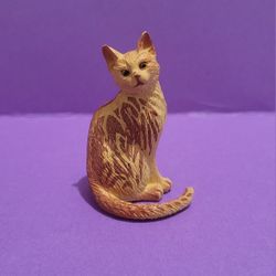 Miniature Cat Figurines Plastic Toy Cat Figure 2".