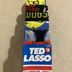 Ted Lasso Soccer Futbol 6 Pair Adult Unisex Novelty CREW SOCKS size 8-12