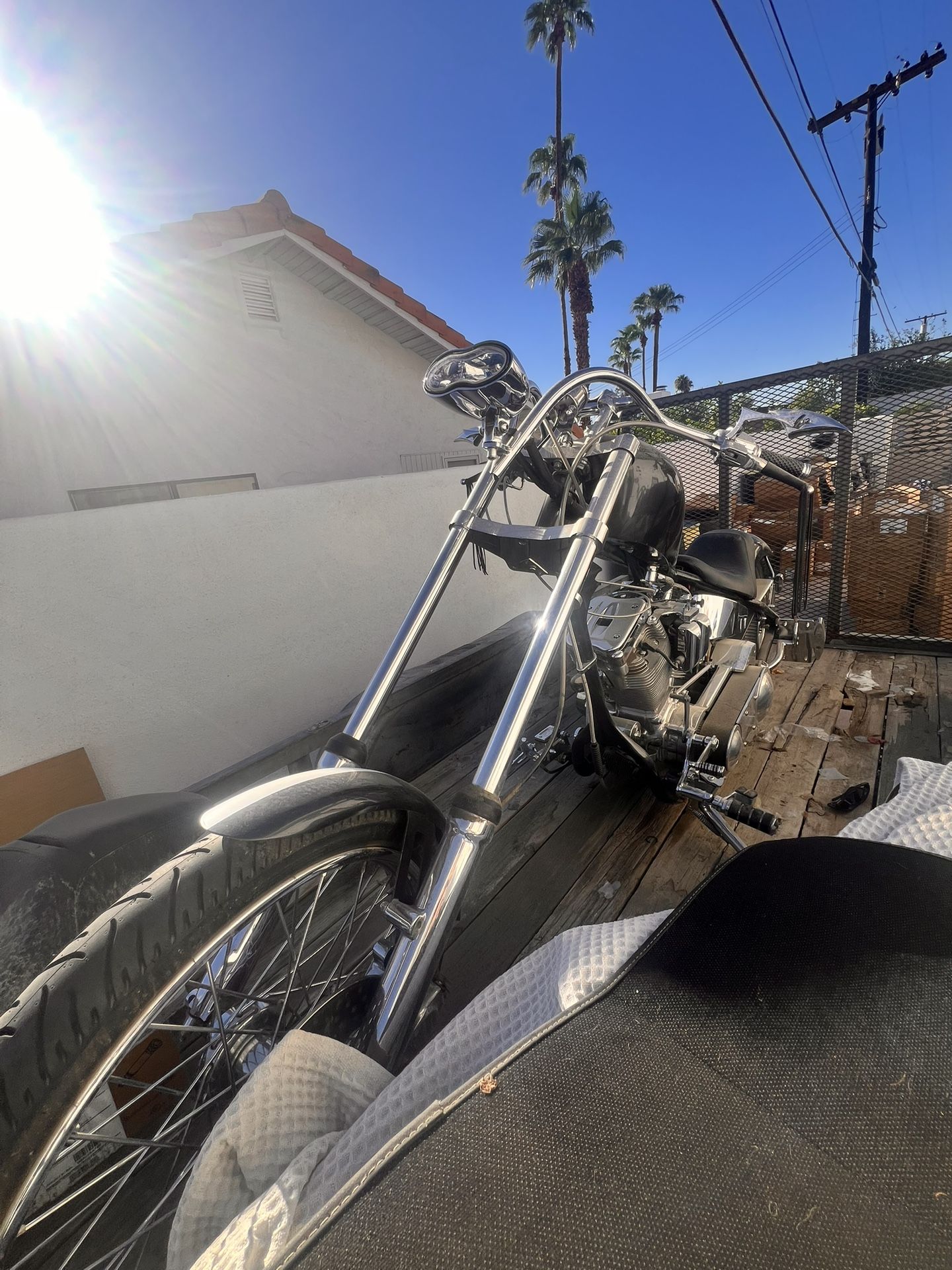 Custom Chopper Motorcycle  