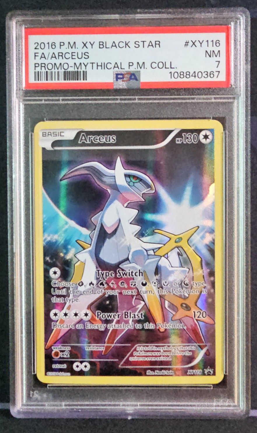 Arceus XY 116 PSA 7 & Ash-Greninja EX 133 PSA 6