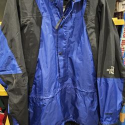 Men's The North Face Gore-Tex Mountain Light Pullover 3/4 Button Down Jacket, Size Large