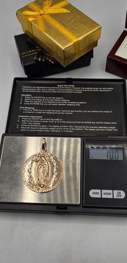 Solid 10kt Rose Gold Virgin Mary Pendant Dije De La Virgen En Oro Rosa 10kt Solido