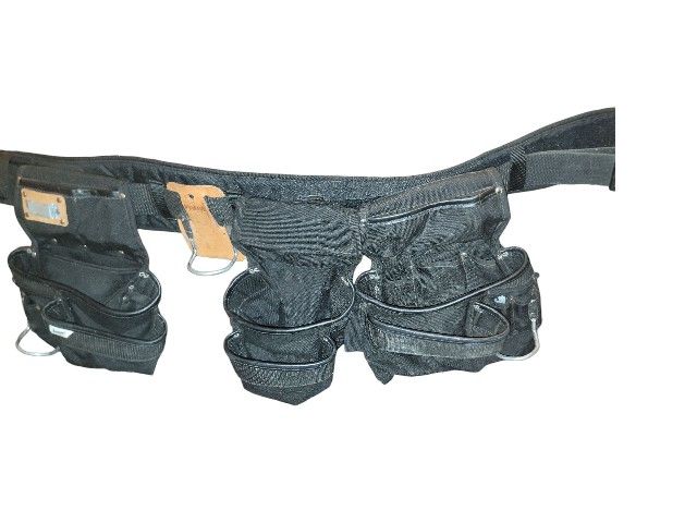 CLC Pro Level Black Tool Belt Adjustable Buckle Medium Like NEW