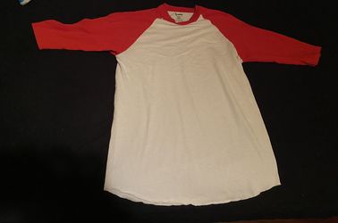 red/white baseball shirt 