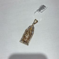 14 K Gold Virgin Mary