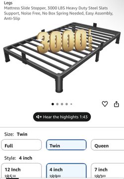 New Twin Size Bed Frame