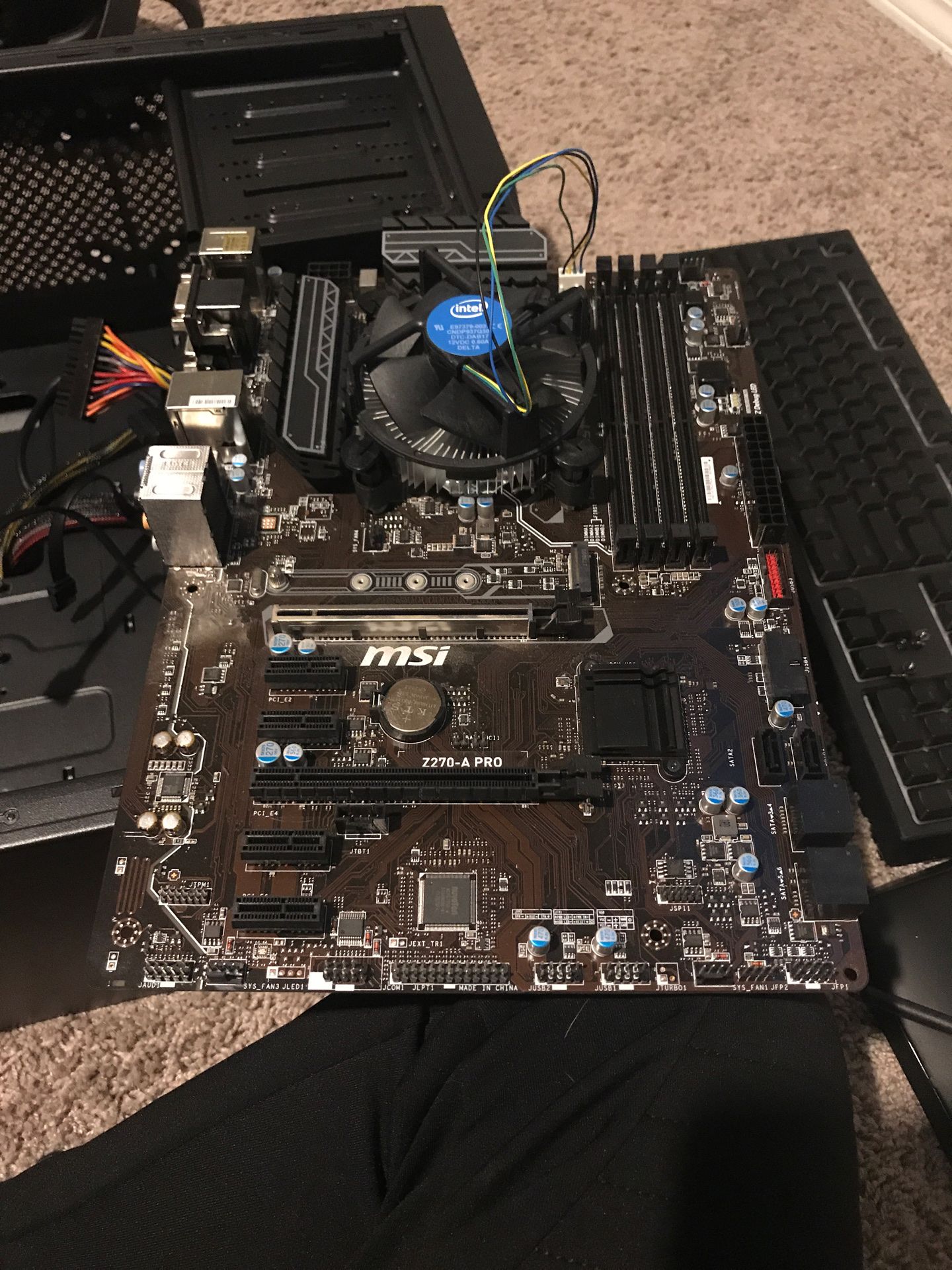 MSI Z270 a pro motherboard with intel pentium g4600 processor