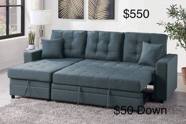 New Couch with pull out Bed only $50 down