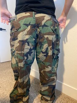 Woodland Camo Military Cargo Pants