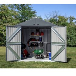 8 ft x 6 ft Elite Galvanized Steel Storage Shed